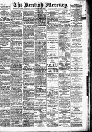 cover page of Kentish Mercury published on May 2, 1890