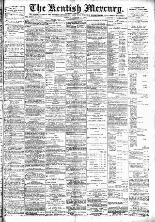 cover page of Kentish Mercury published on August 2, 1895