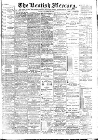 cover page of Kentish Mercury published on November 2, 1900