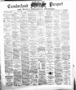 cover page of Cumberland Pacquet and Ware's Whitehaven Advertiser published on June 18, 1896