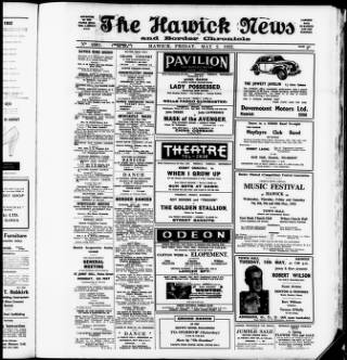 cover page of Hawick News and Border Chronicle published on May 2, 1952