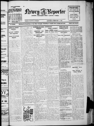 cover page of Newry Reporter published on February 2, 1946