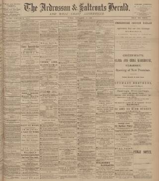 cover page of Ardrossan and Saltcoats Herald published on September 17, 1897