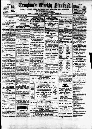 cover page of Bucks Standard published on May 2, 1885