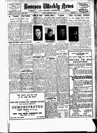 cover page of Runcorn Weekly News published on June 18, 1943