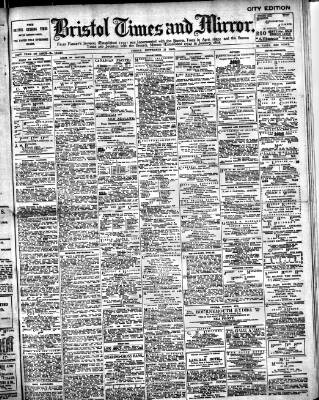 cover page of Bristol Times and Mirror published on September 17, 1909