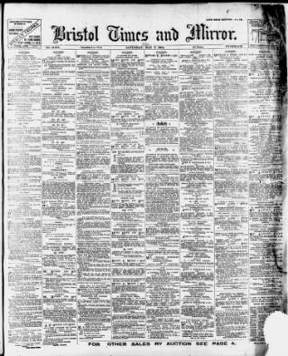 cover page of Bristol Times and Mirror published on May 2, 1914