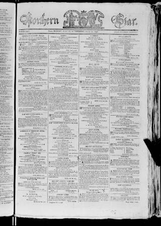 cover page of Northern Star 1792 published on April 21, 1796