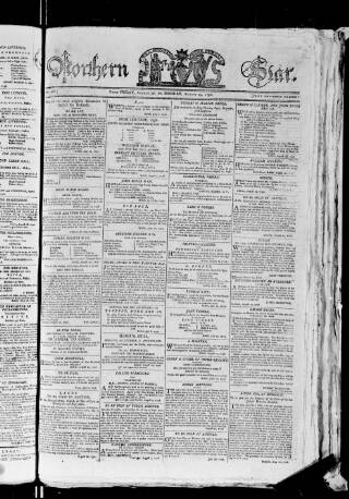 cover page of Northern Star 1792 published on August 29, 1796