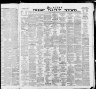 cover page of Saunders's News-Letter published on June 18, 1878