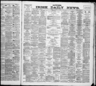 cover page of Saunders's News-Letter published on August 2, 1879