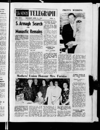 cover page of Newry Telegraph published on June 18, 1966