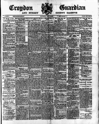 cover page of Croydon Guardian and Surrey County Gazette published on May 2, 1891