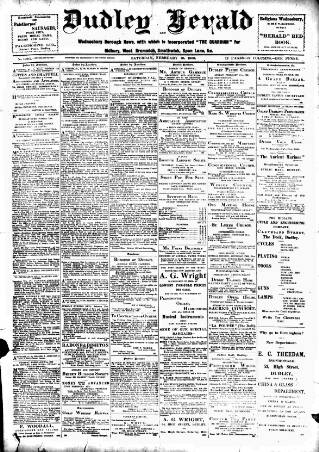 cover page of Dudley Herald published on February 10, 1900