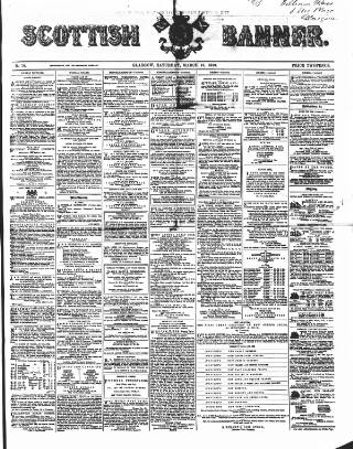 cover page of Scottish Banner published on March 10, 1860