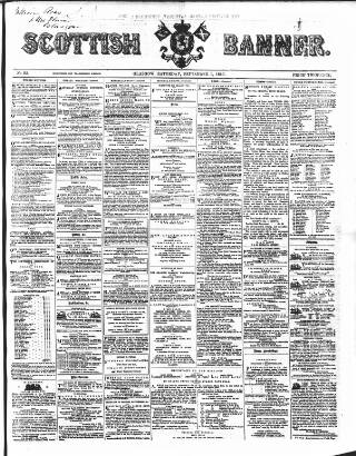 cover page of Scottish Banner published on September 1, 1860