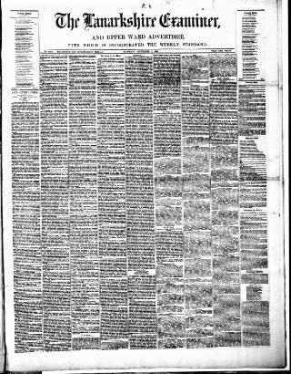 cover page of Lanarkshire Upper Ward Examiner published on September 17, 1881