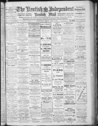 cover page of Kentish Independent published on May 4, 1923