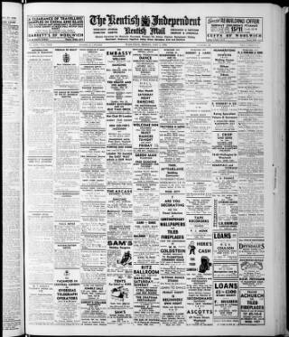 cover page of Kentish Independent published on May 4, 1956