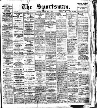 cover page of The Sportsman published on May 2, 1913