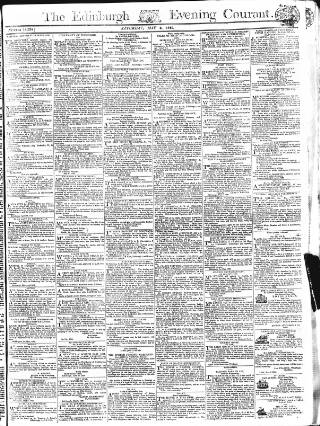 cover page of Edinburgh Evening Courant published on May 2, 1829