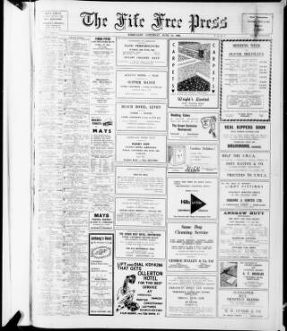 cover page of Fife Free Press published on June 18, 1966