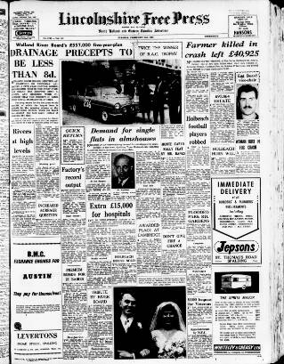 cover page of Lincolnshire Free Press published on February 2, 1960