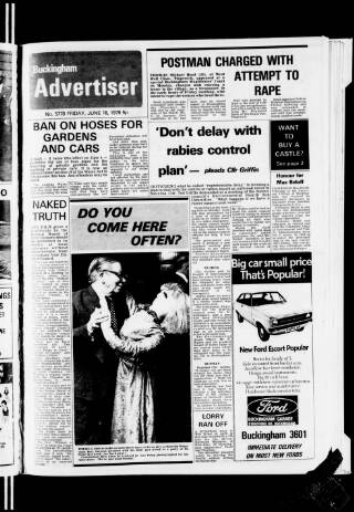 cover page of Buckingham Advertiser and Free Press published on June 18, 1976