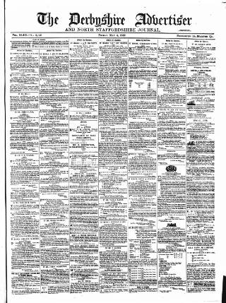 cover page of Derbyshire Advertiser and Journal published on May 4, 1888