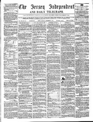 cover page of Jersey Independent and Daily Telegraph published on September 17, 1859
