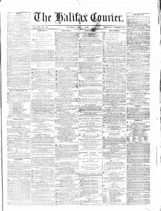 cover page of Halifax Courier published on May 2, 1868
