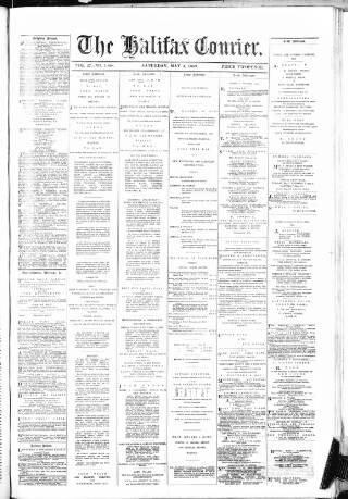 cover page of Halifax Courier published on May 4, 1889