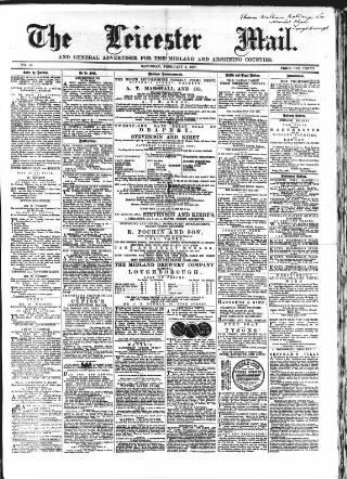 cover page of Leicester Mail published on February 2, 1867