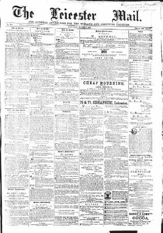 cover page of Leicester Mail published on March 6, 1869