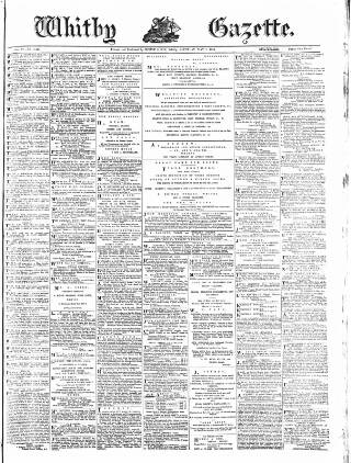 cover page of Whitby Gazette published on May 2, 1885
