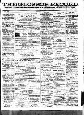 cover page of Glossop Record published on May 4, 1861