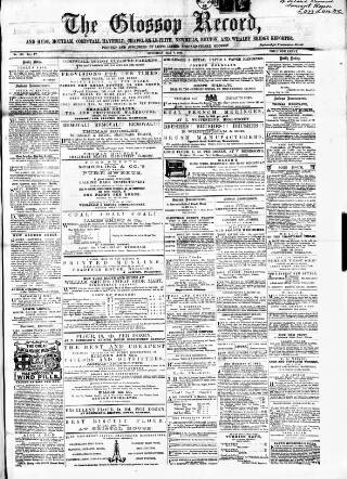 cover page of Glossop Record published on May 2, 1863