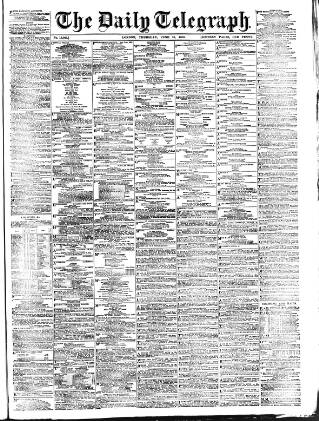 cover page of Daily Telegraph & Courier (London) published on June 18, 1903