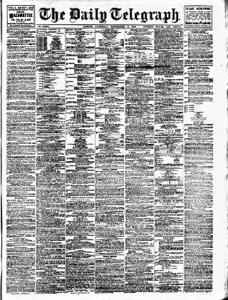 cover page of Daily Telegraph & Courier (London) published on September 17, 1910