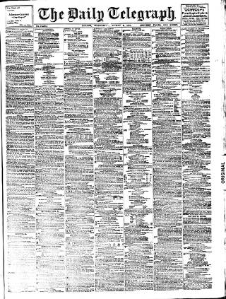 cover page of Daily Telegraph & Courier (London) published on August 2, 1911