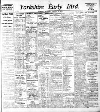 cover page of Yorkshire Early Bird published on February 23, 1910
