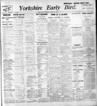 cover page of Yorkshire Early Bird published on June 18, 1910