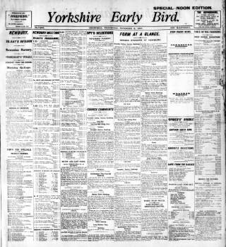 cover page of Yorkshire Early Bird published on November 2, 1910