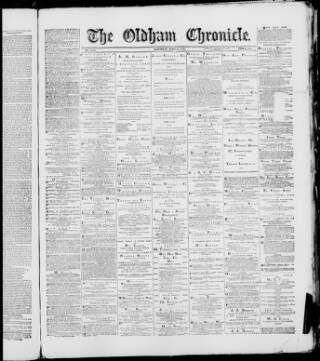 cover page of Oldham Chronicle published on June 18, 1892