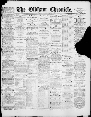 cover page of Oldham Chronicle published on February 27, 1897