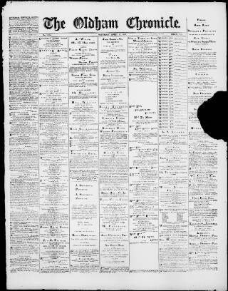 cover page of Oldham Chronicle published on April 17, 1897