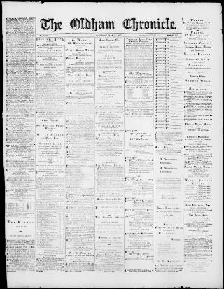 cover page of Oldham Chronicle published on May 22, 1897