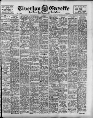 cover page of Tiverton Gazette (Mid-Devon Gazette) published on September 17, 1946