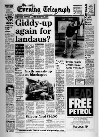 cover page of Grimsby Daily Telegraph published on May 4, 1988
