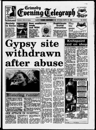 cover page of Grimsby Daily Telegraph published on March 19, 1994